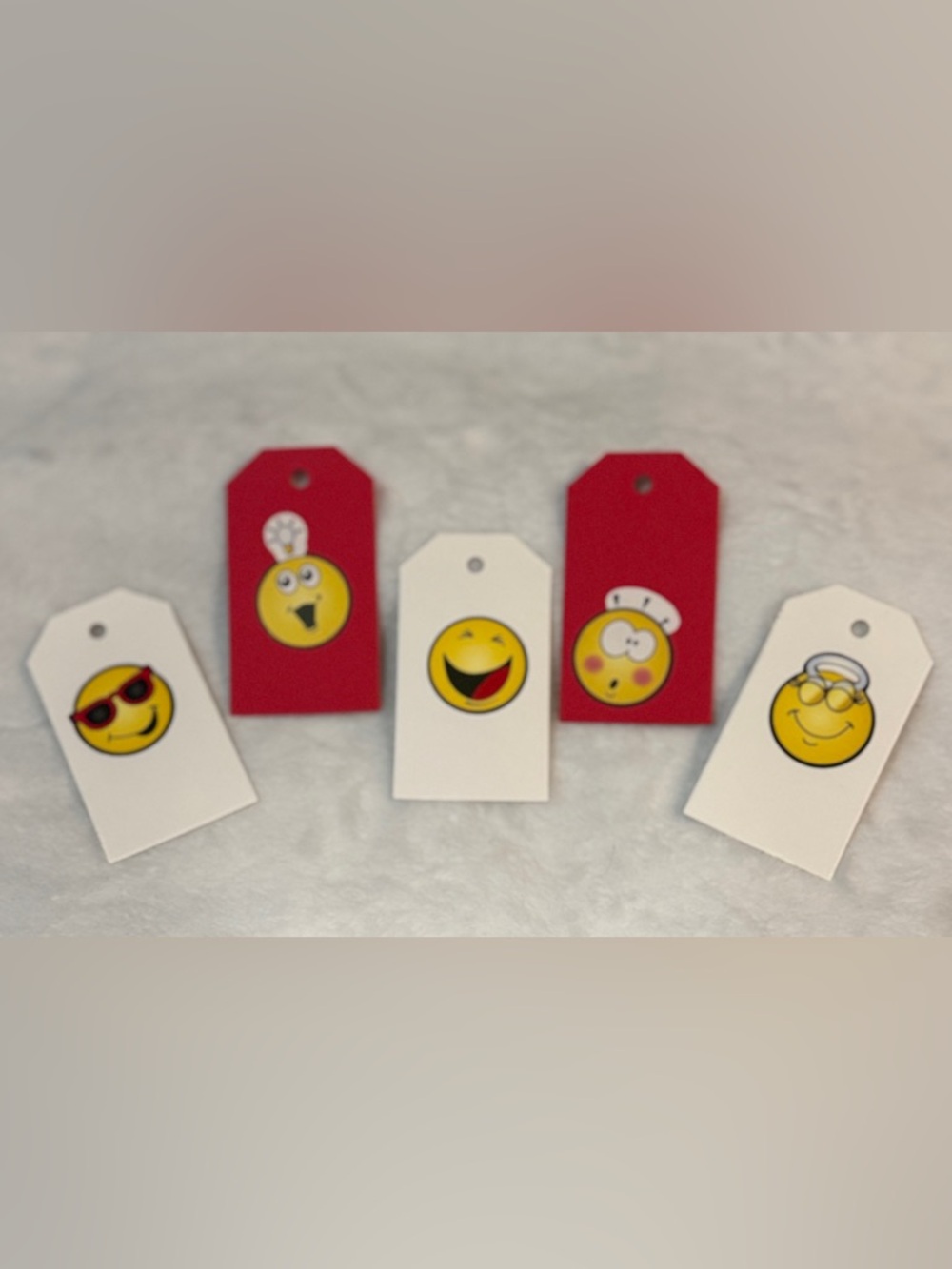Emoji Gift Tags - Handcrafted Set of 5